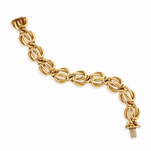 bulgari - Bracciale con maglie ad anelli