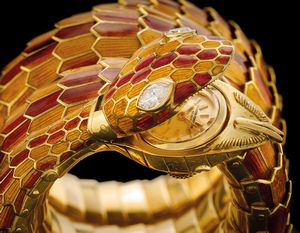 bulgari : Bracciale orologio serpente  - Asta Gioielli - Associazione Nazionale - Case d'Asta italiane