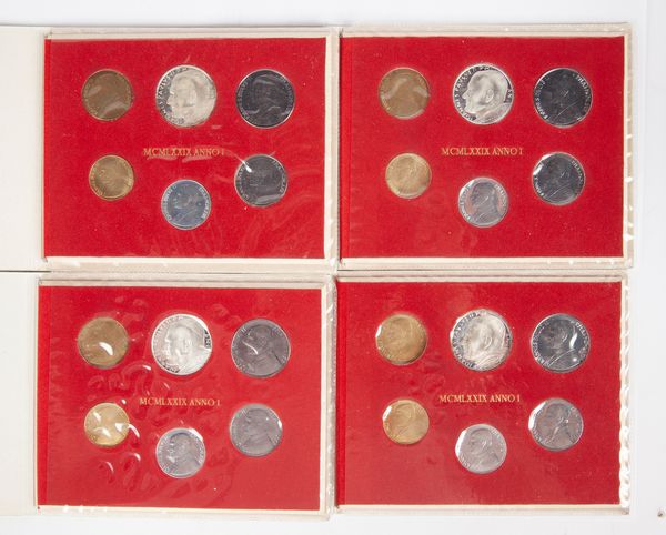 Lotto 4 serie 1979 Anno I Giovanni Paolo II Citt� del Vaticano  - Asta Numismatica: Monete, Medaglie e Carta Moneta - Associazione Nazionale - Case d'Asta italiane