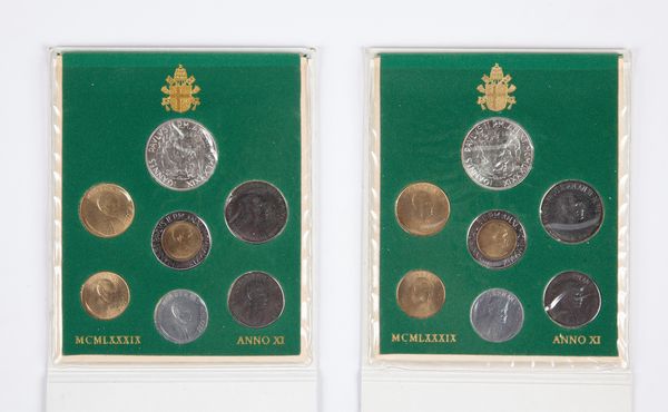 Lotto 2 serie complete 1989 Giovanni Paolo II Citt� del Vaticano  - Asta Numismatica: Monete, Medaglie e Carta Moneta - Associazione Nazionale - Case d'Asta italiane