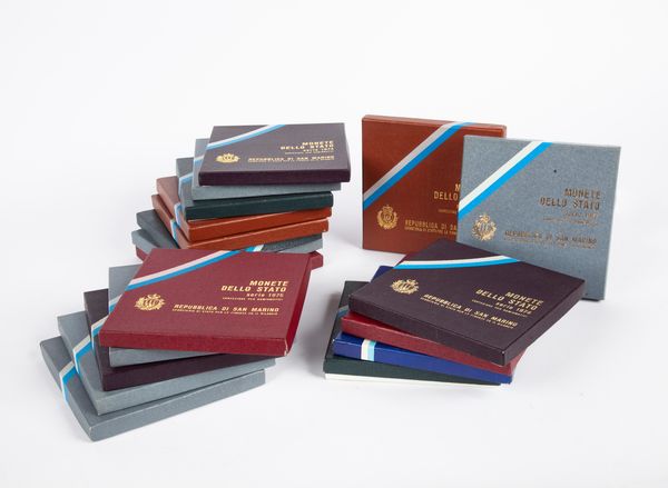 19 Serie complete 1972-1980 San Marino  - Asta Numismatica: Monete, Medaglie e Carta Moneta - Associazione Nazionale - Case d'Asta italiane