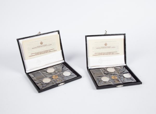 Lotto 2 trittici con due 500 Lire e una 1.000 Lire 1981 San Marino  - Asta Numismatica: Monete, Medaglie e Carta Moneta - Associazione Nazionale - Case d'Asta italiane