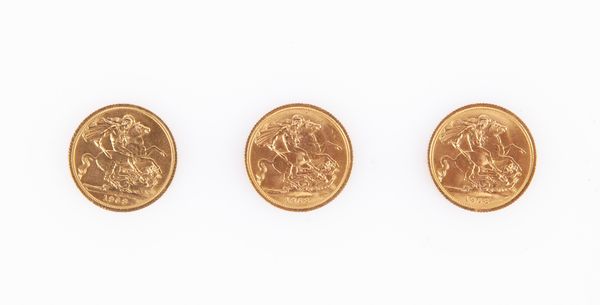 Lotto 3 sterline Elisabetta II 1968  - Asta Numismatica: Monete, Medaglie e Carta Moneta - Associazione Nazionale - Case d'Asta italiane