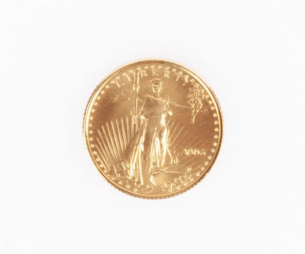 5 Dollari American Eagle 2006 USA  - Asta Numismatica: Monete, Medaglie e Carta Moneta - Associazione Nazionale - Case d'Asta italiane