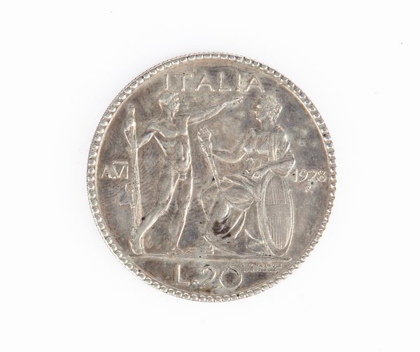 20 Lire Vittorio Emanuele III 1928 A.VI Regno d'Italia  - Asta Numismatica: Monete, Medaglie e Carta Moneta - Associazione Nazionale - Case d'Asta italiane