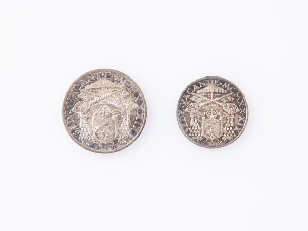 10 Lire e 5 Lire Sede Vacante 1939 Citt del Vaticano  - Asta Numismatica: Monete, Medaglie e Carta Moneta - Associazione Nazionale - Case d'Asta italiane