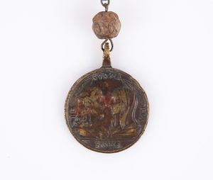 Medaglia in bronzo Roma XVIII secolo, con i busti di SS. Pietro e Paolo, la Vergine e Ges  - Asta Numismatica: Monete, Medaglie e Carta Moneta - Associazione Nazionale - Case d'Asta italiane
