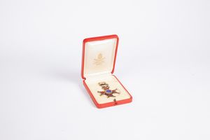 Decorazione per Cavaliere dell'Ordine equestre pontificio di San Gregorio Magno. Citt del Vaticano Inizi XX secolo.  - Asta Numismatica: Monete, Medaglie e Carta Moneta - Associazione Nazionale - Case d'Asta italiane