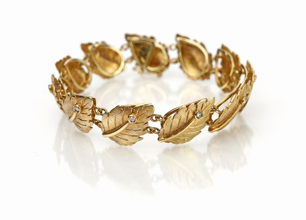 Bracciale in oro e diamanti  - Asta Fine Jewels and Watches - Associazione Nazionale - Case d'Asta italiane