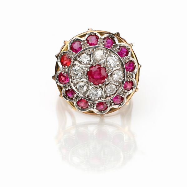 Anello in oro e rubini  - Asta Fine Jewels and Watches - Associazione Nazionale - Case d'Asta italiane