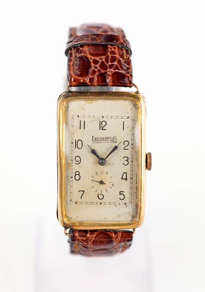 Eberhard - Orologio da polso in oro anni '40  - Asta Fine Jewels and Watches - Associazione Nazionale - Case d'Asta italiane