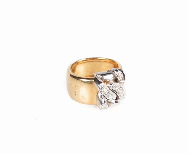 Pomellato anello in oro e brillanti  - Asta Fine Jewels and Watches - Associazione Nazionale - Case d'Asta italiane