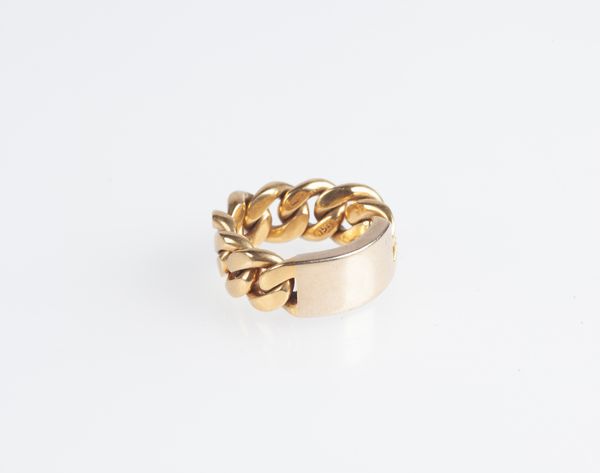 Pomellato - anello maglia groumette in oro  - Asta Fine Jewels and Watches - Associazione Nazionale - Case d'Asta italiane