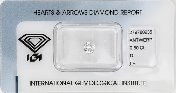 Diamante in blister ct. 0,50  - Asta Fine Jewels and Watches - Associazione Nazionale - Case d'Asta italiane