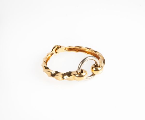 Pomellato - Bracciale rigido in oro giallo e bianco  - Asta Fine Jewels and Watches - Associazione Nazionale - Case d'Asta italiane