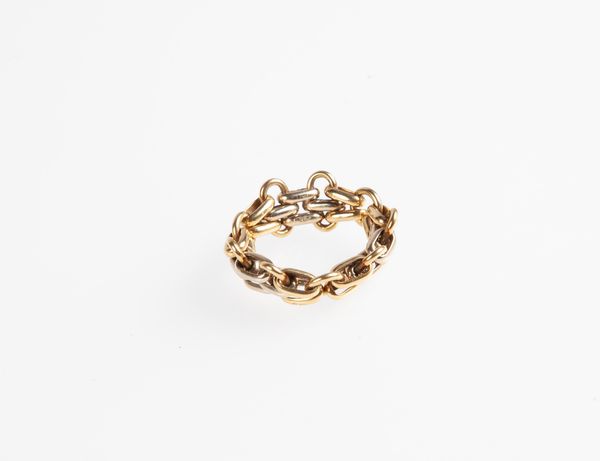 Pomellato anello in oro maglia groumet.  - Asta Fine Jewels and Watches - Associazione Nazionale - Case d'Asta italiane