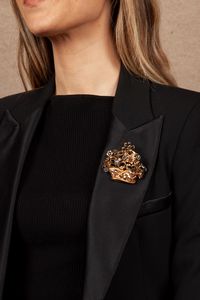 Cazzaniga spilla anni '40 in oro, diamanti e rubini  - Asta Fine Jewels and Watches - Associazione Nazionale - Case d'Asta italiane