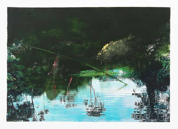 Antonio Pedretti : Da azzurro Amazzonia  - Asta Dipinti, Disegni, Sculture e Grafica - Associazione Nazionale - Case d'Asta italiane