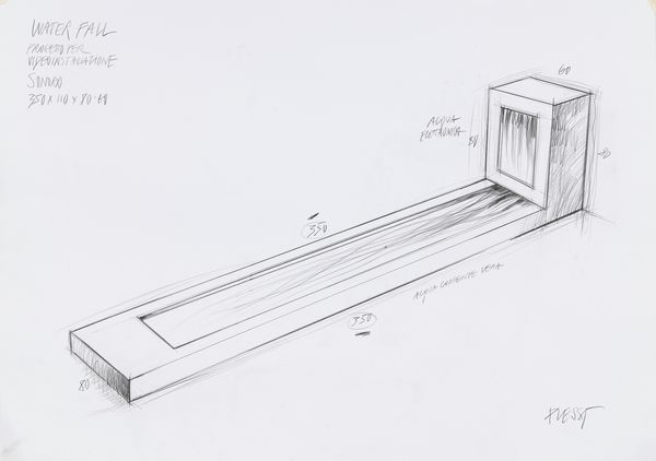 FABRIZIO PLESSI : Water Fall  - Asta Dipinti, Disegni, Sculture e Grafica - Associazione Nazionale - Case d'Asta italiane
