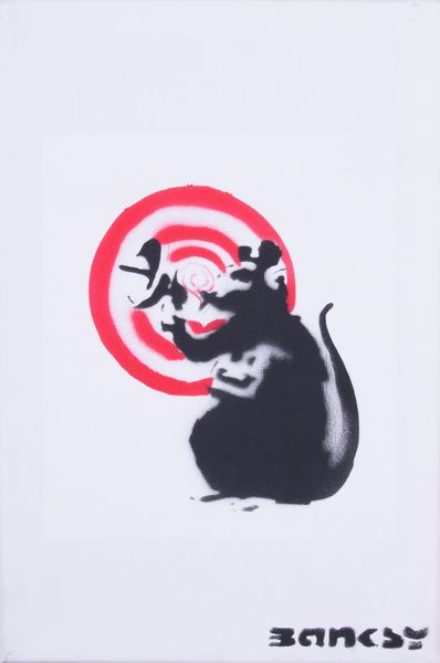 Banksy : Spy Rat  - Asta Dipinti, Disegni, Sculture e Grafica - Associazione Nazionale - Case d'Asta italiane