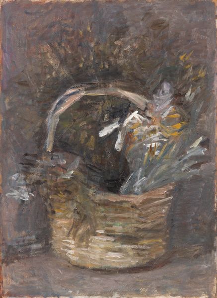 Mario Marcucci : Cesto con fiori  - Asta Dipinti, Disegni, Sculture e Grafica - Associazione Nazionale - Case d'Asta italiane