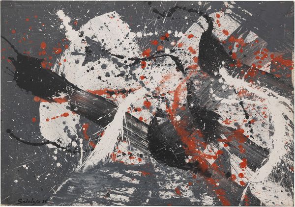 Toti Scialoja : Senza titolo  - Asta Dipinti, Disegni, Sculture e Grafica - Associazione Nazionale - Case d'Asta italiane