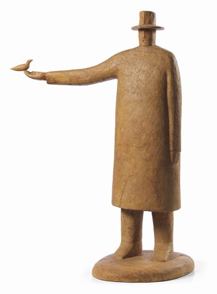 JEAN MICHEL FOLON : Un homme  - Asta Dipinti, Disegni, Sculture e Grafica - Associazione Nazionale - Case d'Asta italiane