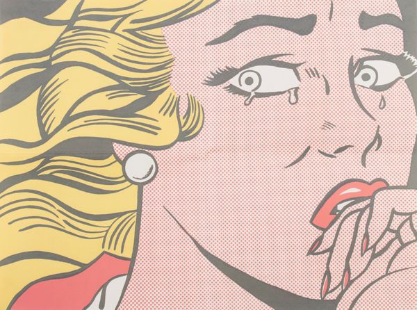 Roy Lichtenstein : Crying Girl (mailer)  - Asta Dipinti, Disegni, Sculture e Grafica - Associazione Nazionale - Case d'Asta italiane
