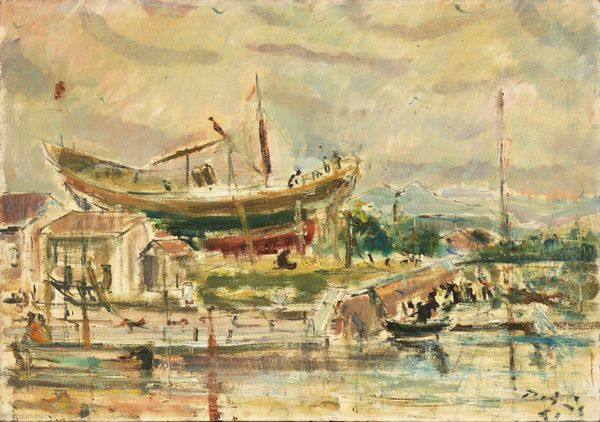 Filippo de Pisis : Porto Canale  - Asta Dipinti, Disegni, Sculture e Grafica - Associazione Nazionale - Case d'Asta italiane