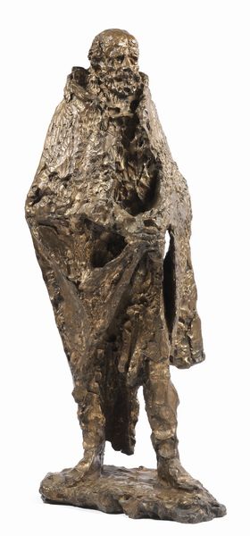 Luciano Minguzzi : Il grande vecchio  - Asta Dipinti, Disegni, Sculture e Grafica - Associazione Nazionale - Case d'Asta italiane