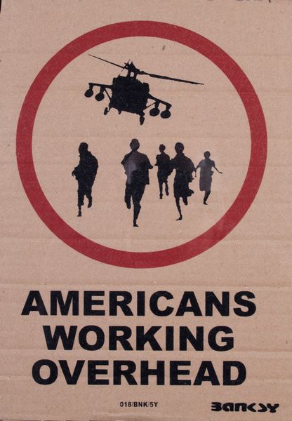 Banksy : Americans Working Overhead  - Asta Dipinti, Disegni, Sculture e Grafica - Associazione Nazionale - Case d'Asta italiane