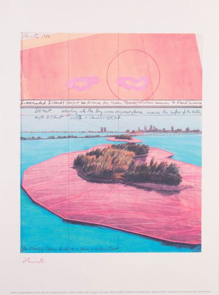 Christo : Surrounded Islands, Project for Biscayne Bay, Miami, Florida  - Asta Dipinti, Disegni, Sculture e Grafica - Associazione Nazionale - Case d'Asta italiane