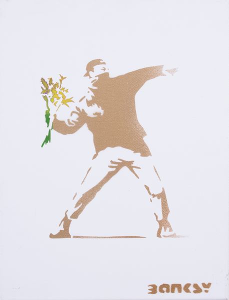 Banksy : Love is in the Air (Flowers Bomber)  - Asta Dipinti, Disegni, Sculture e Grafica - Associazione Nazionale - Case d'Asta italiane