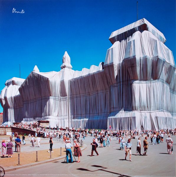 Christo : Wrapped Reichstag  - Asta Dipinti, Disegni, Sculture e Grafica - Associazione Nazionale - Case d'Asta italiane