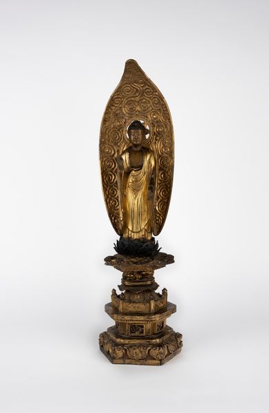 Scultura in legno raffigurante Buddha assiso. Giappone, fine secolo XIX  - Asta Arte orientale - Associazione Nazionale - Case d'Asta italiane