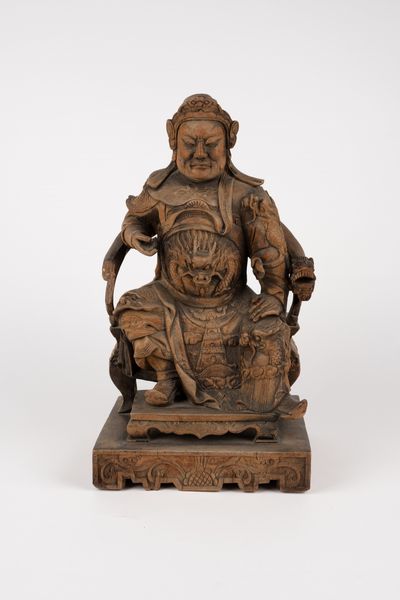 Scultura in legno raffigurante Guandi. Cina, secolo XIX  - Asta Arte orientale - Associazione Nazionale - Case d'Asta italiane