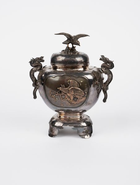 Incensiere in argento Shibayama. Giappone, periodo Meiji (1868-1912)  - Asta Arte orientale - Associazione Nazionale - Case d'Asta italiane
