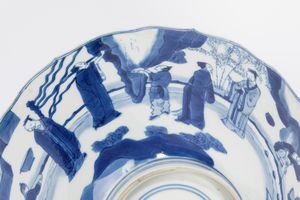 Ciotola in porcellana bianca e blu. Cina, marchio e del periodo Kangxi (1661-1722)  - Asta Arte orientale - Associazione Nazionale - Case d'Asta italiane