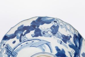 Ciotola in porcellana bianca e blu. Cina, marchio e del periodo Kangxi (1661-1722)  - Asta Arte orientale - Associazione Nazionale - Case d'Asta italiane