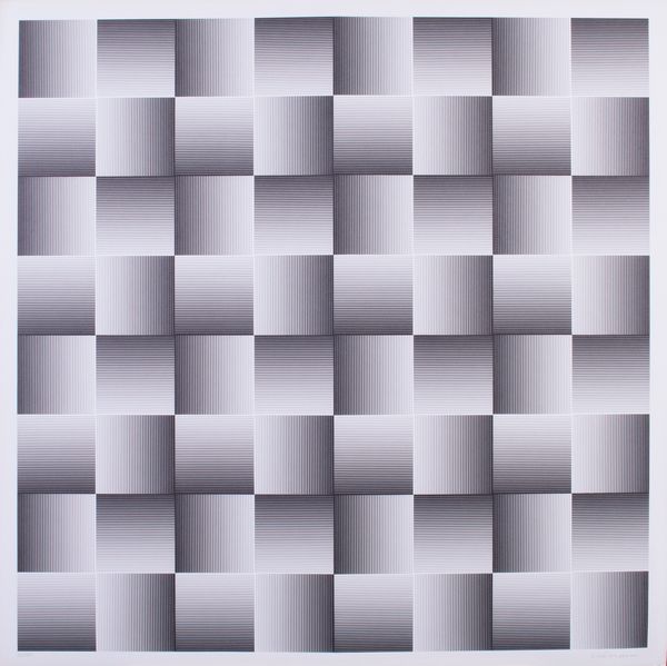 GETULIO ALVIANI : Testura grafica ad inclinazione ottica  - Asta Arte Contemporanea - Associazione Nazionale - Case d'Asta italiane