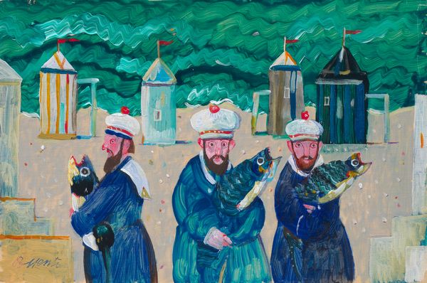 Antonio Possenti : Tre marinai  - Asta Arte Contemporanea - Associazione Nazionale - Case d'Asta italiane