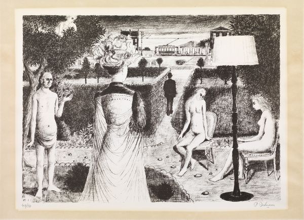 Paul Delvaux : Le Jardin  - Asta Arte Contemporanea - Associazione Nazionale - Case d'Asta italiane