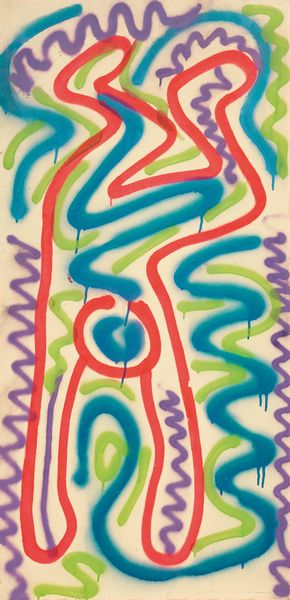 Keith Haring & L.A. II : Senza titolo  - Asta Arte Contemporanea - Associazione Nazionale - Case d'Asta italiane