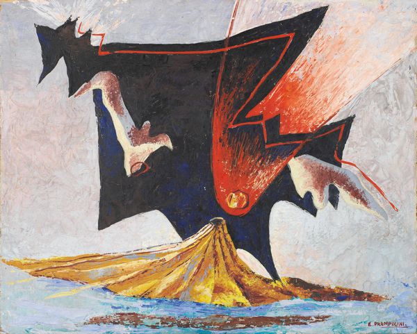 Enrico Prampolini : Paesaggio cosmico (Stromboli)  - Asta Arte Contemporanea - Associazione Nazionale - Case d'Asta italiane