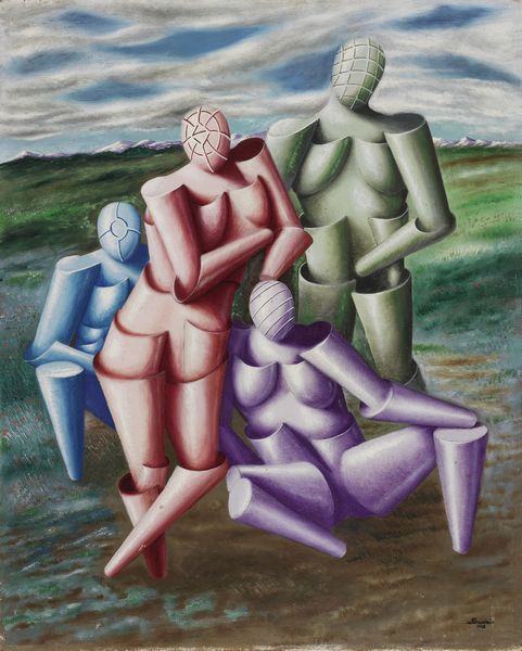 Alberto Savinio : Le tendre quatuor (Hommage  Raphal)  - Asta Arte Contemporanea - Associazione Nazionale - Case d'Asta italiane
