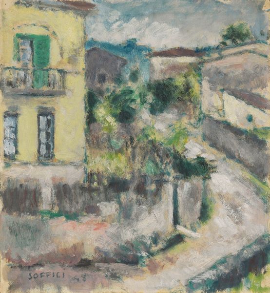 Ardengo Soffici : Paesaggio a Poggio a Caiano  - Asta Arte Contemporanea - Associazione Nazionale - Case d'Asta italiane