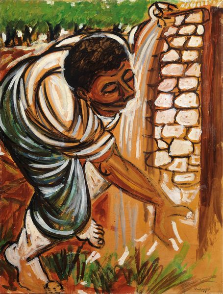 Giuseppe Migneco : Il contadino  - Asta Arte Contemporanea - Associazione Nazionale - Case d'Asta italiane