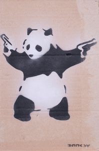 Banksy - Panda with Guns