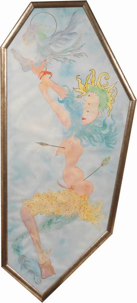 Luigi Ontani : Ratto di Ganimede in NY  - Asta Arte Moderna - Associazione Nazionale - Case d'Asta italiane