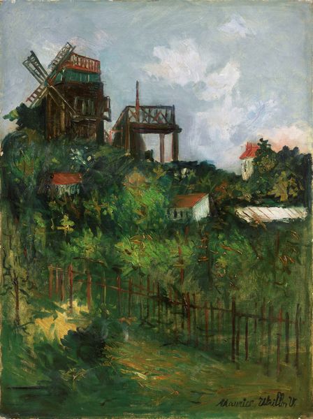 Maurice Utrillo : Le Moulin de la Galette a Montmartre  - Asta Arte Moderna - Associazione Nazionale - Case d'Asta italiane